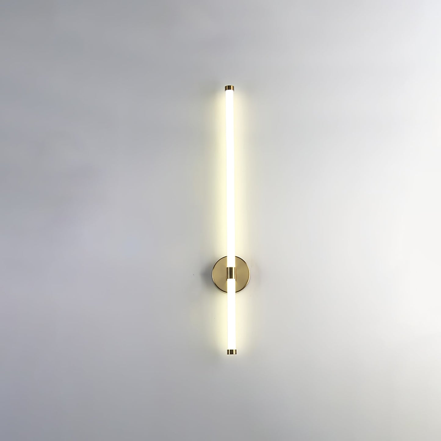 Minimalist Wall Sconce | Metal & Acrylic | Gold or Black