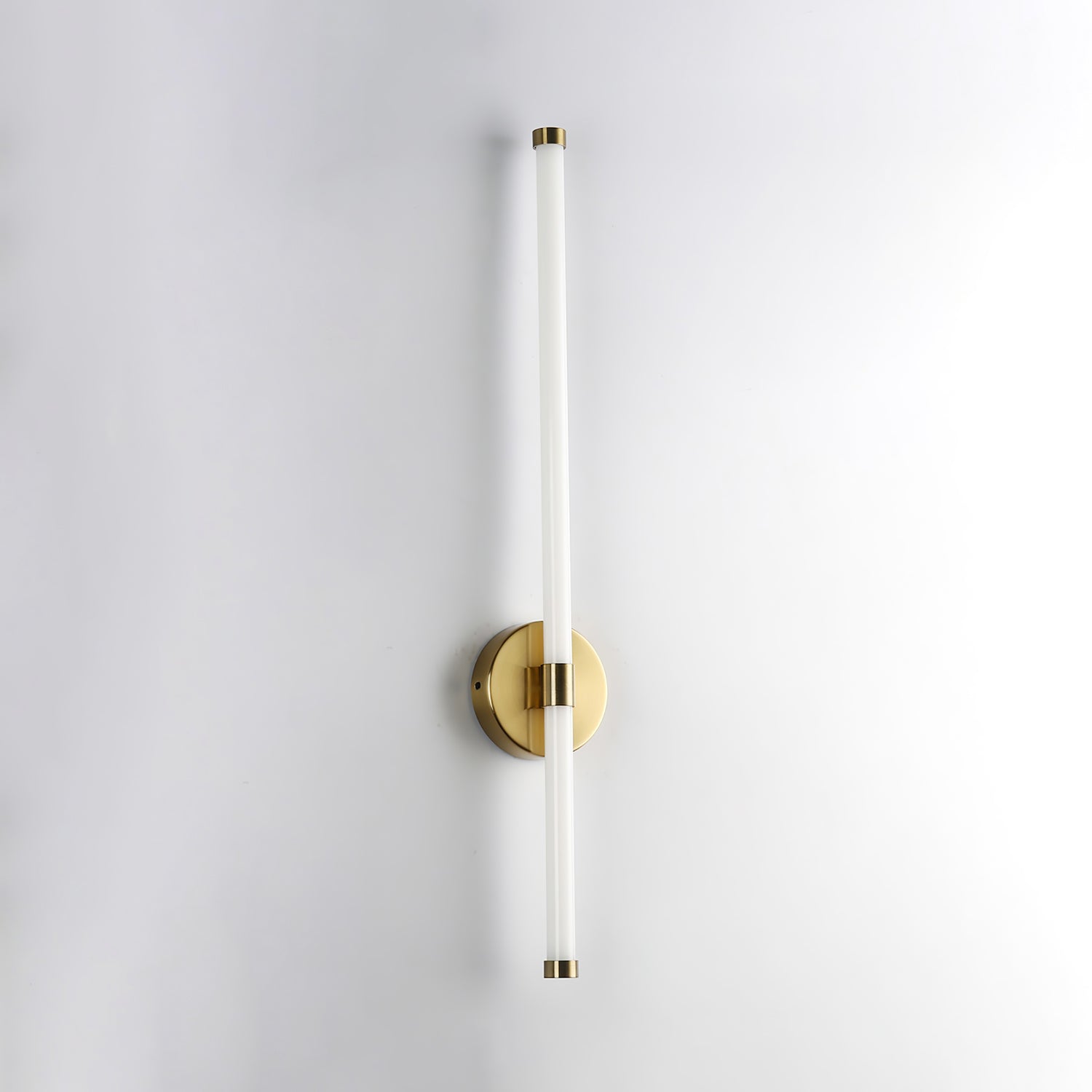 Minimalist Wall Sconce | Metal & Acrylic | Gold or Black