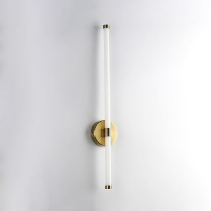 Minimalist Wall Sconce | Metal & Acrylic | Gold or Black