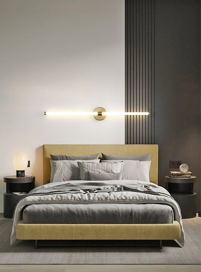 Minimalist Wall Sconce | Metal & Acrylic | Gold or Black