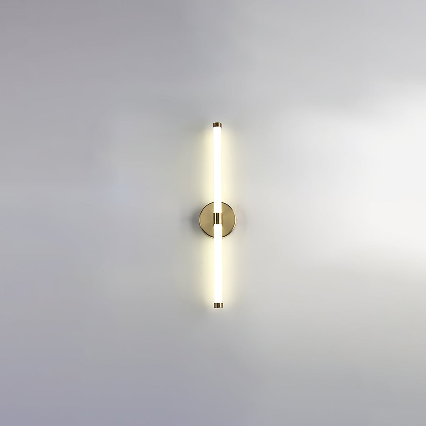 Minimalist Wall Sconce | Metal & Acrylic | Gold or Black