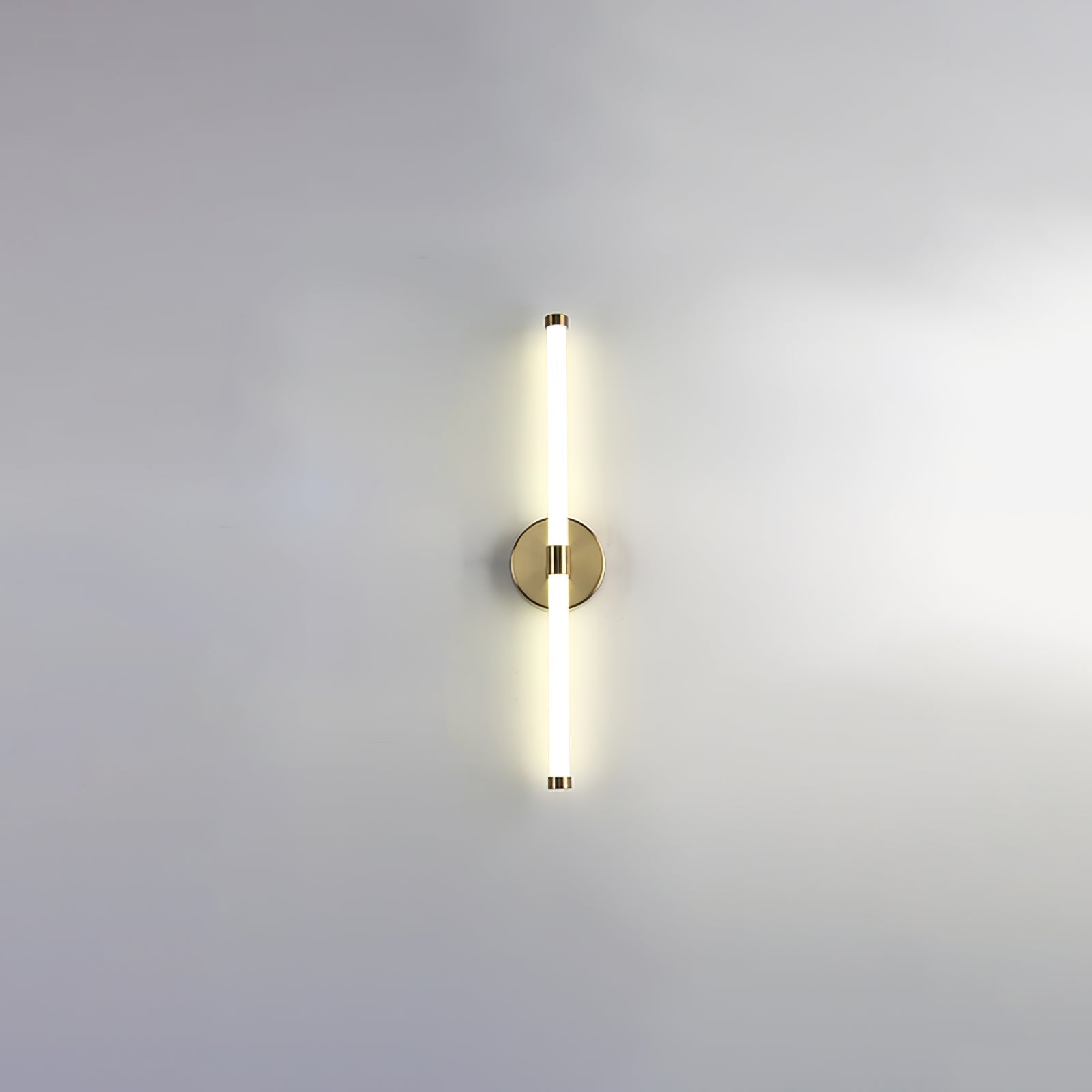 Minimalist Wall Sconce | Metal & Acrylic | Gold or Black
