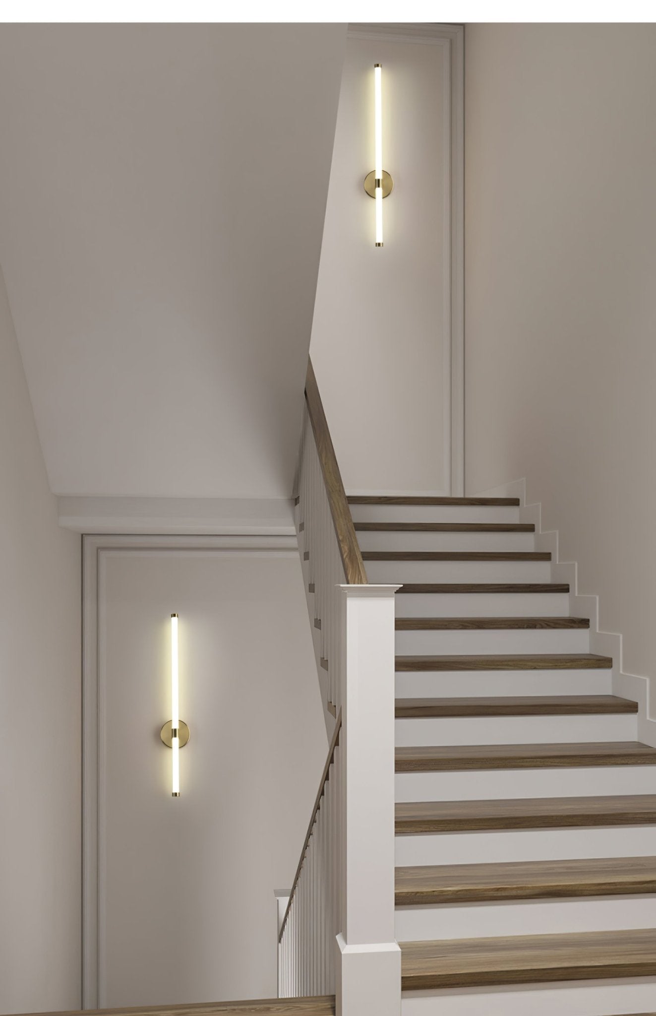 Minimalist Wall Sconce | Metal & Acrylic | Gold or Black