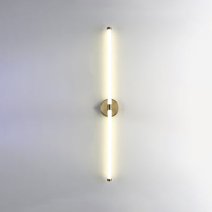 Minimalist Wall Sconce | Metal & Acrylic | Gold or Black