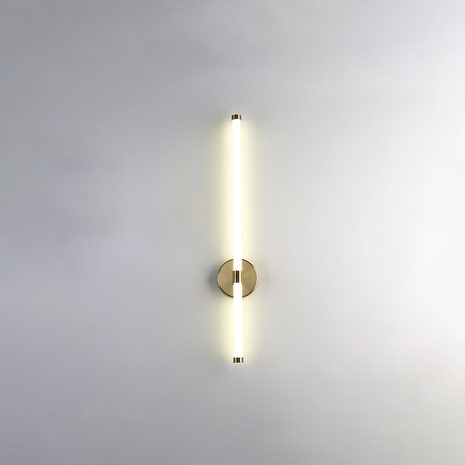 Minimalist Wall Sconce | Metal & Acrylic | Gold or Black