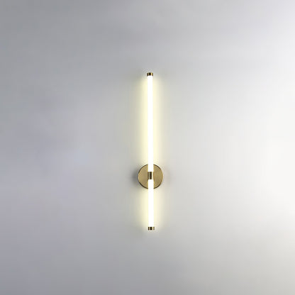 Minimalist Wall Sconce | Metal & Acrylic | Gold or Black