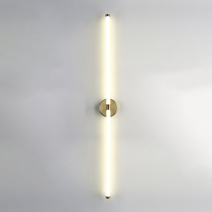 Minimalist Wall Sconce | Metal & Acrylic | Gold or Black