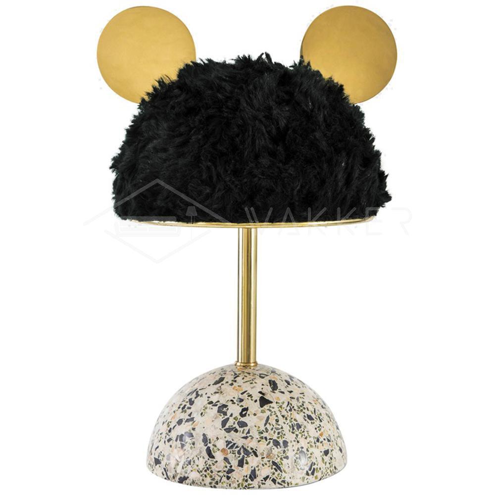 Minos Table Lamp | Terrazzo & Metal | Dark Green