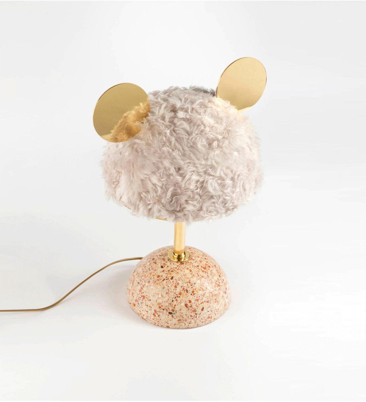 Minos Table Lamp | Terrazzo & Metal | Dark Green