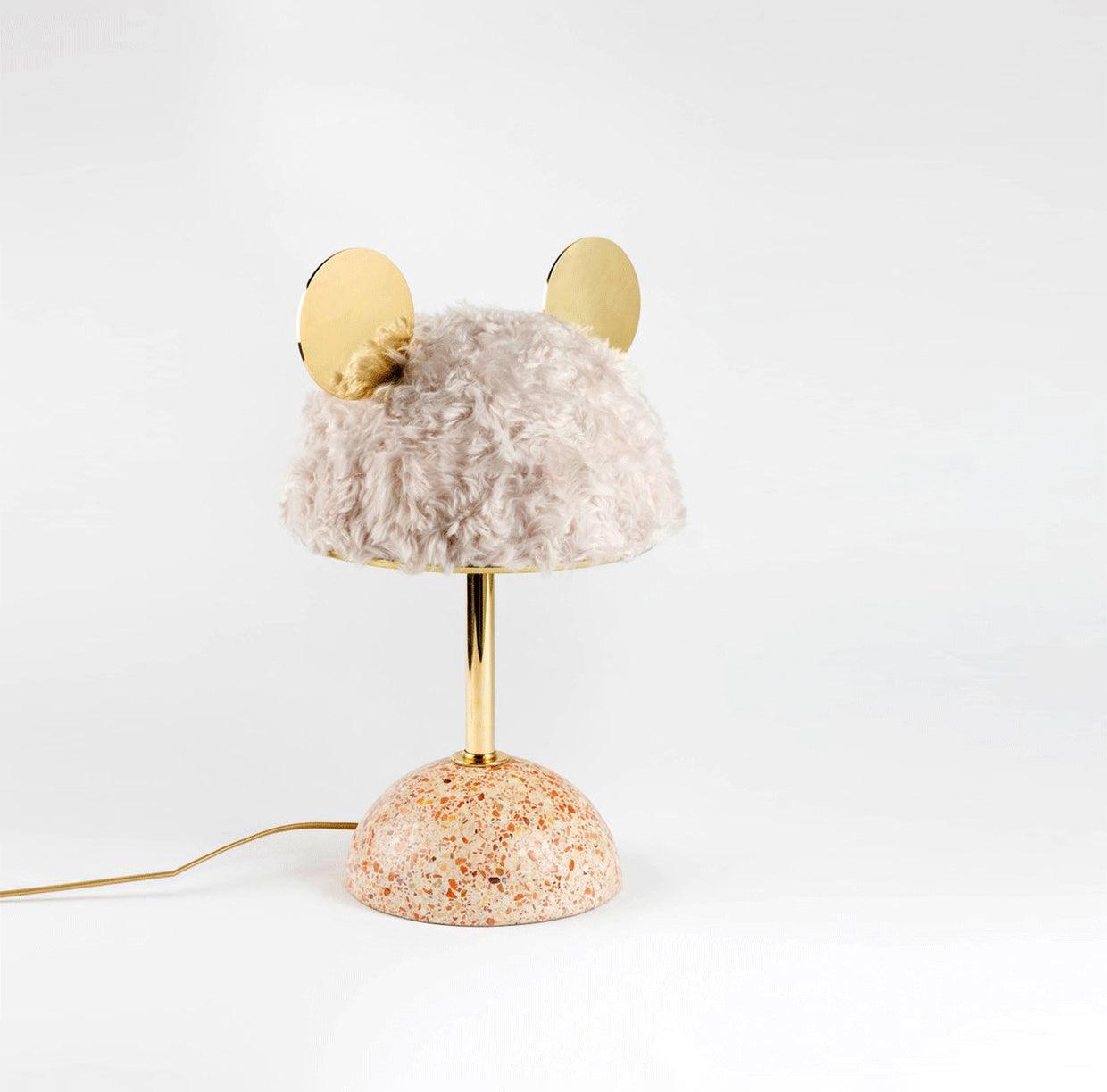 Minos Table Lamp | Terrazzo & Metal | Dark Green