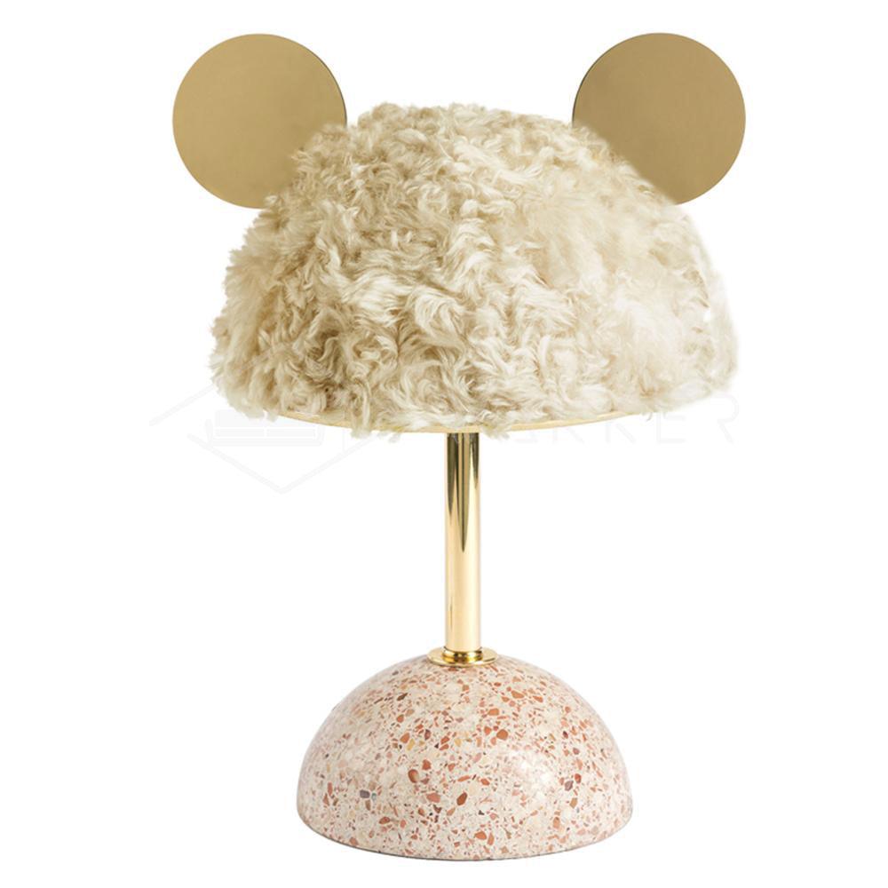 Minos Table Lamp | Terrazzo & Metal | Dark Green
