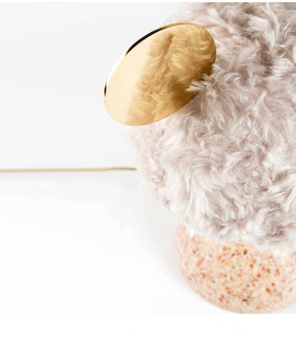 Minos Table Lamp | Terrazzo & Metal | Dark Green
