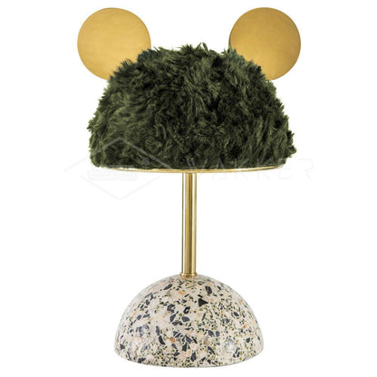 Minos Table Lamp | Terrazzo & Metal | Dark Green