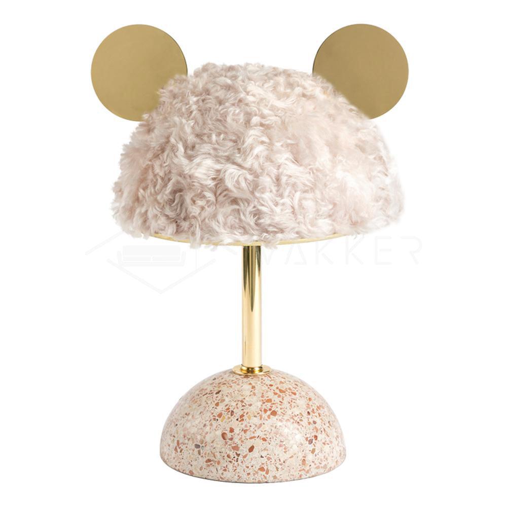 Minos Table Lamp | Terrazzo & Metal | Dark Green