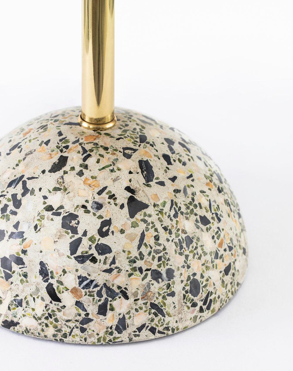 Minos Table Lamp | Terrazzo & Metal | Dark Green