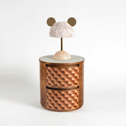 Minos Table Lamp | Terrazzo & Metal | Dark Green