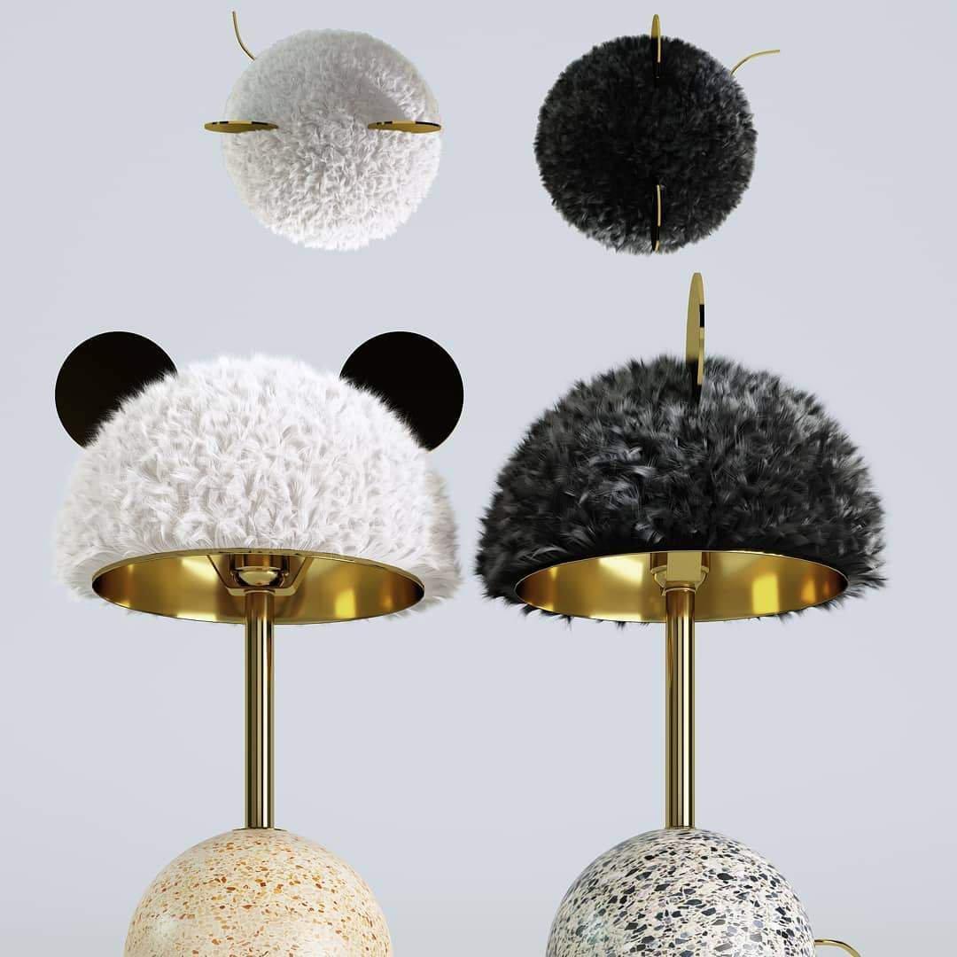Minos Table Lamp | Terrazzo & Metal | Dark Green