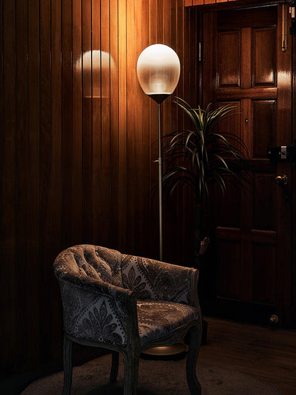 Mist LED Table Lamp | Metal & Glass | Black & Orange