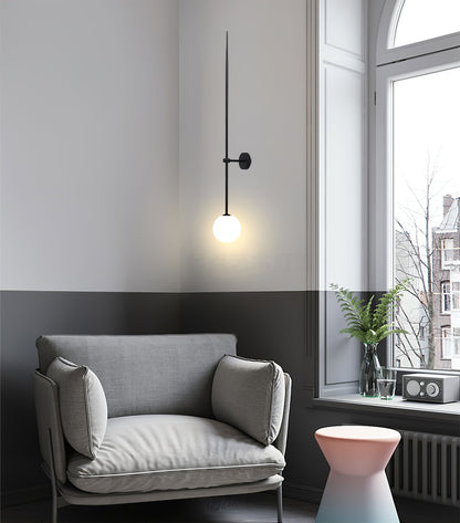 Mobile Wall Lamp | Metal & Glass | Set of 2, Gold & Black