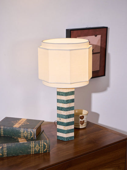Modari Table Lamp | Stone & Marble | Green & White