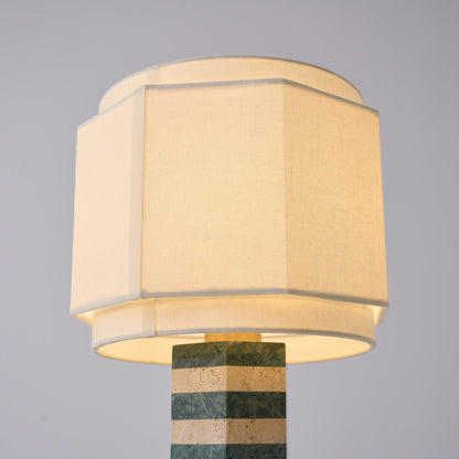 Modari Table Lamp | Stone & Marble | Green & White