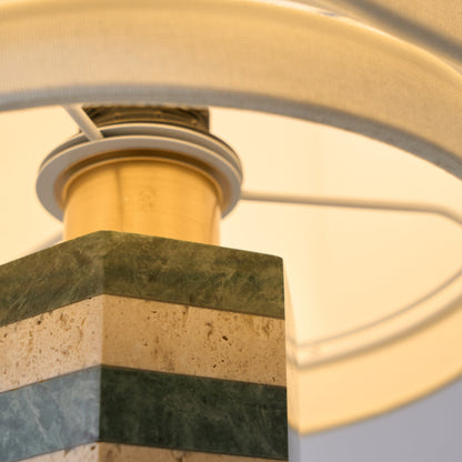Modari Table Lamp | Stone & Marble | Green & White