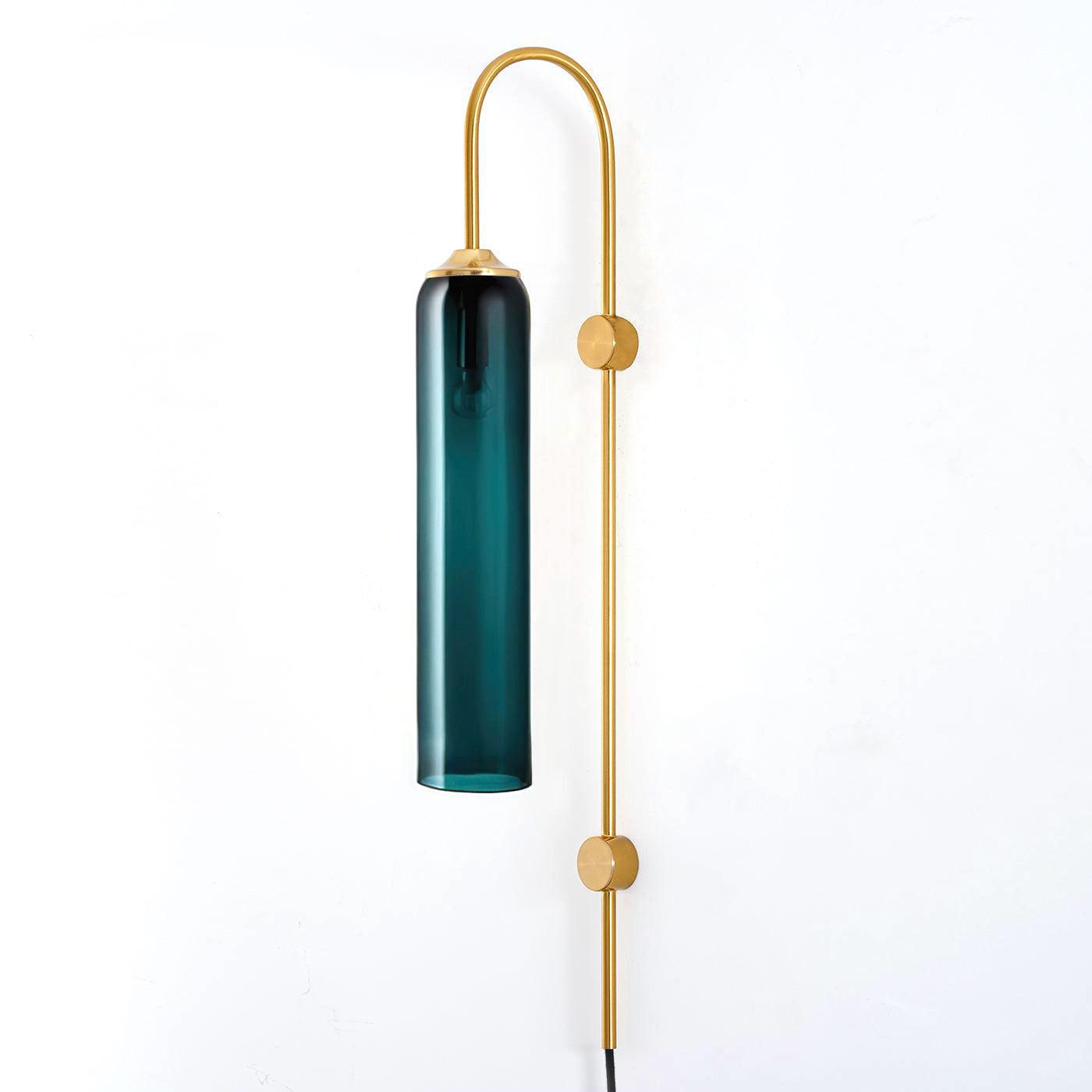 Glass Wall Lamp | Mouth-Blown Glass | Black or Gold Finish