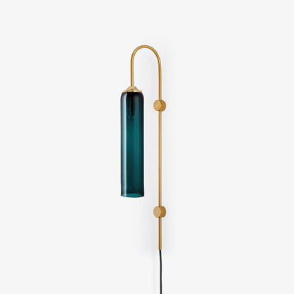 Glass Wall Lamp | Mouth-Blown Glass | Black or Gold Finish