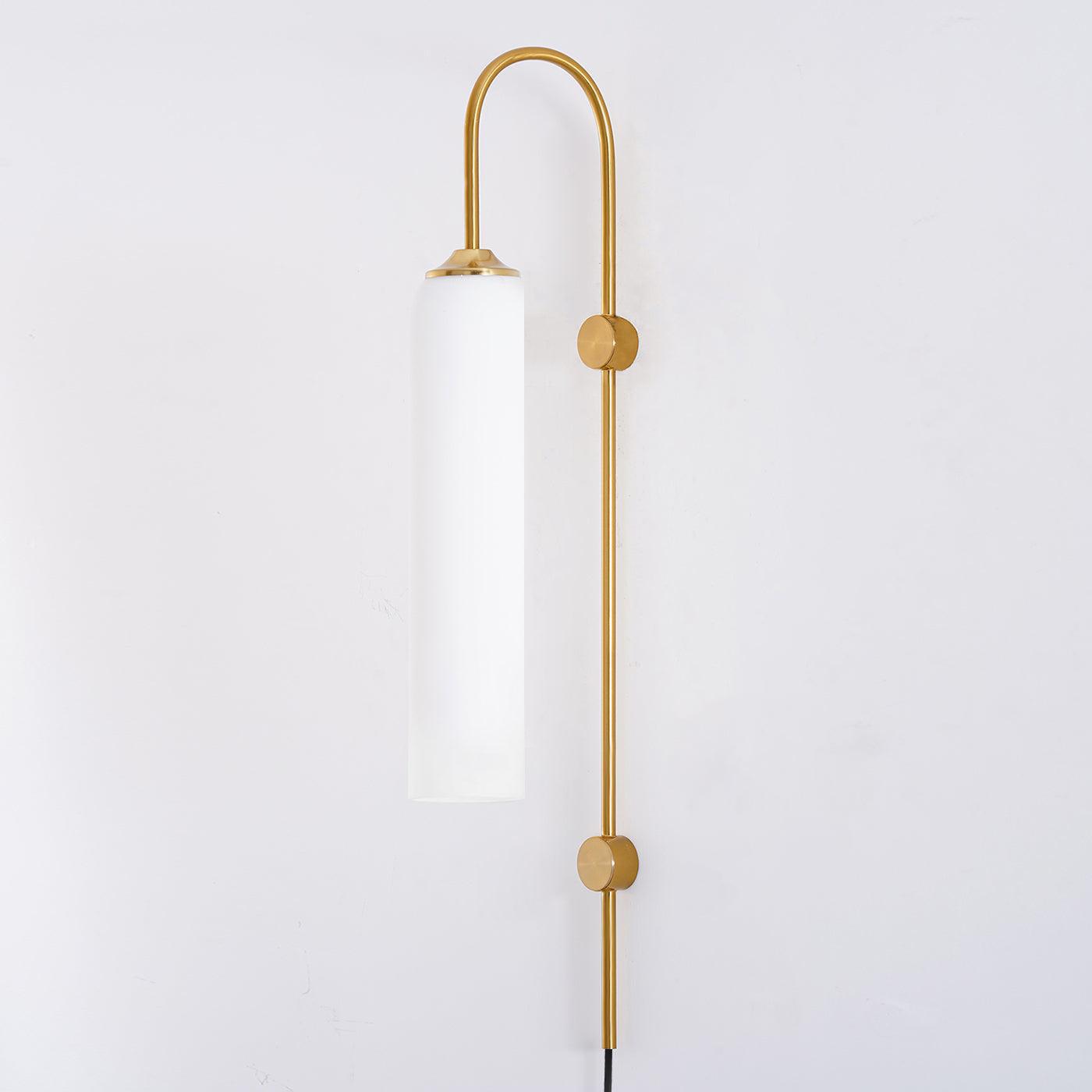 Glass Wall Lamp | Mouth-Blown Glass | Black or Gold Finish