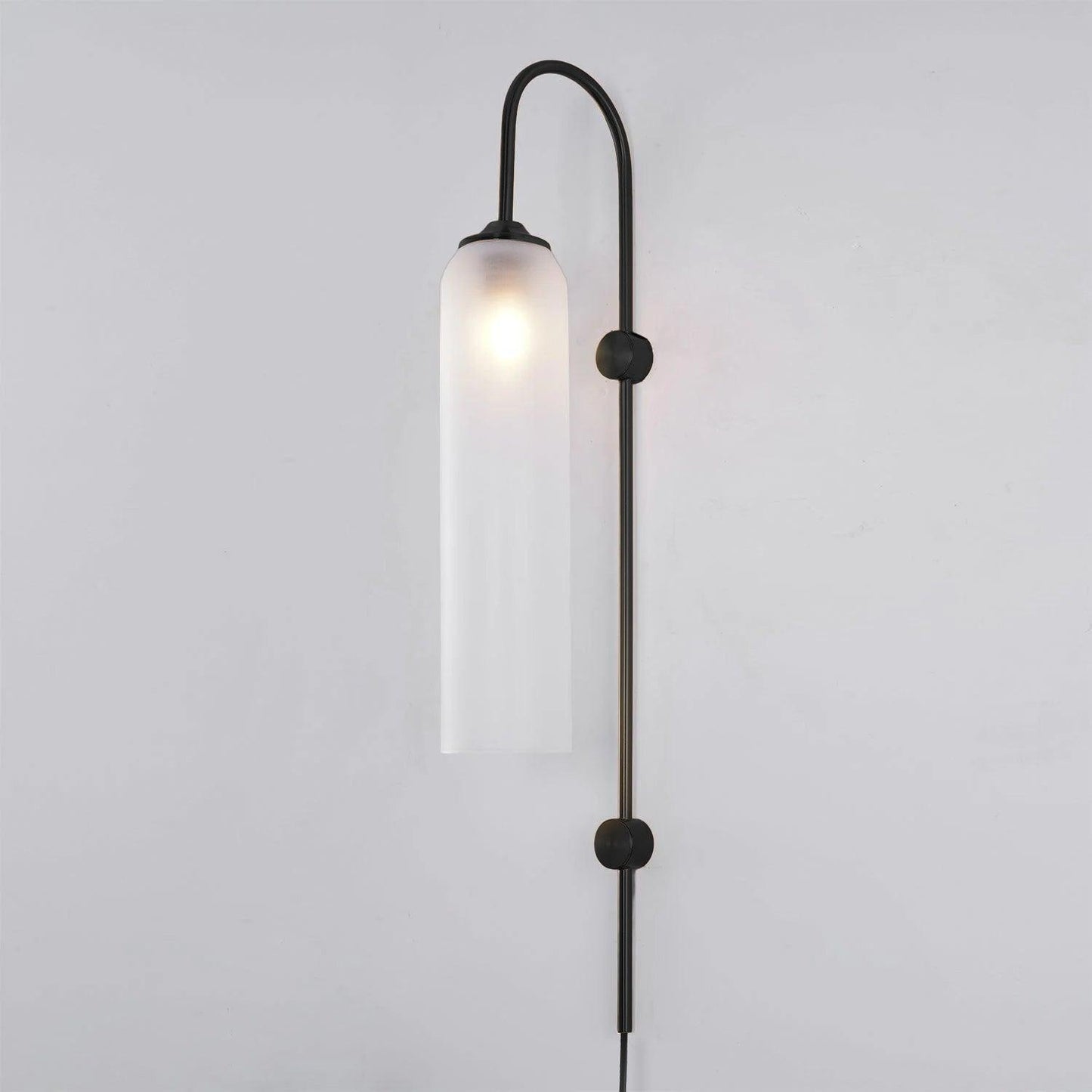 Glass Wall Lamp | Mouth-Blown Glass | Black or Gold Finish