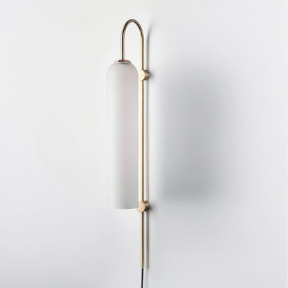 Glass Wall Lamp | Mouth-Blown Glass | Black or Gold Finish