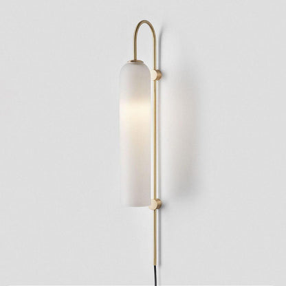 Glass Wall Lamp | Mouth-Blown Glass | Black or Gold Finish