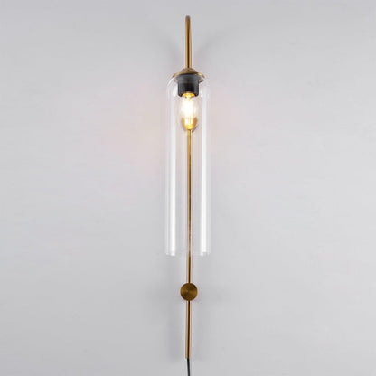 Glass Wall Lamp | Mouth-Blown Glass | Black or Gold Finish