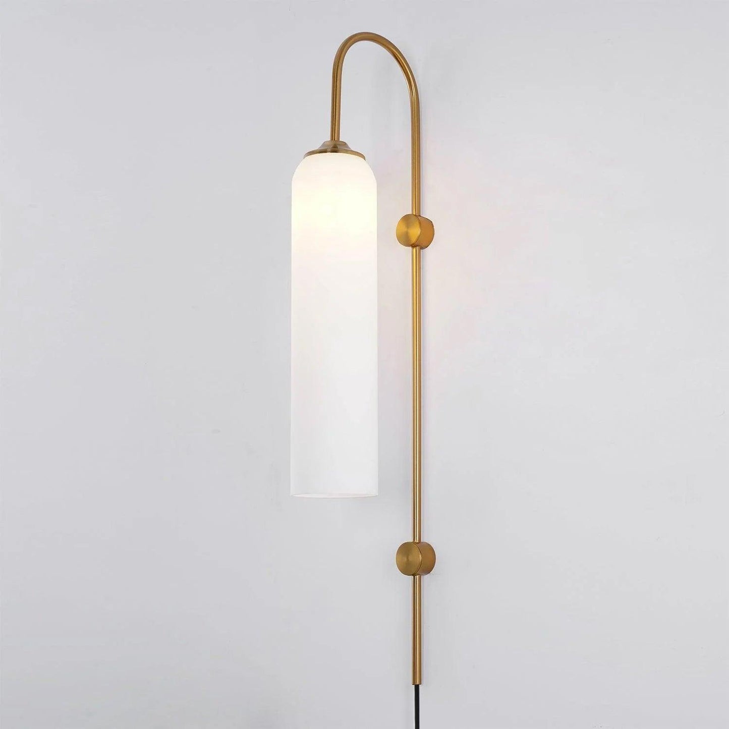 Glass Wall Lamp | Mouth-Blown Glass | Black or Gold Finish