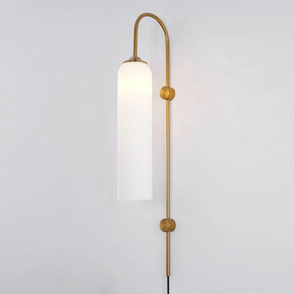Glass Wall Lamp | Mouth-Blown Glass | Black or Gold Finish