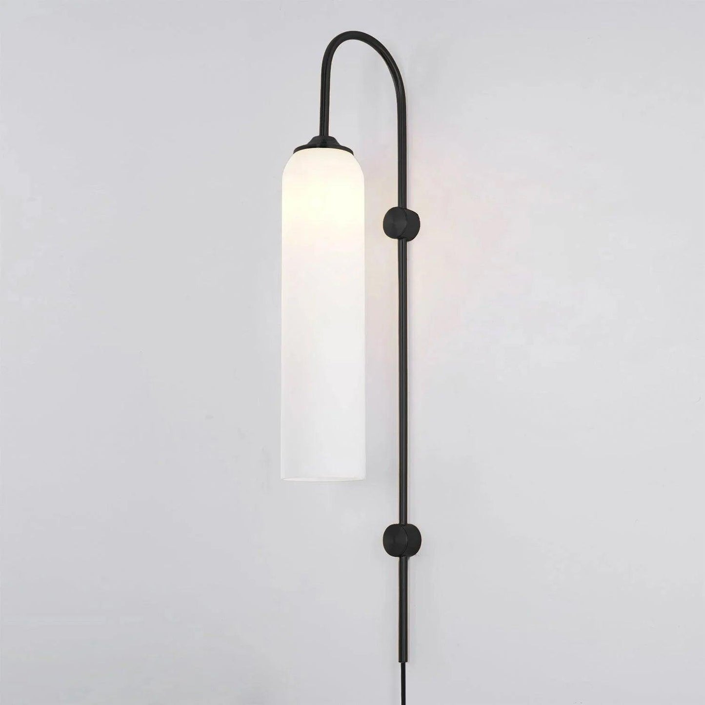 Glass Wall Lamp | Mouth-Blown Glass | Black or Gold Finish