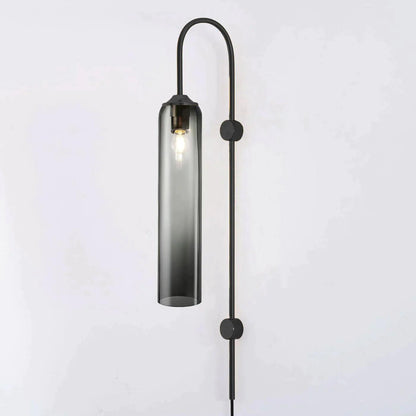 Glass Wall Lamp | Mouth-Blown Glass | Black or Gold Finish