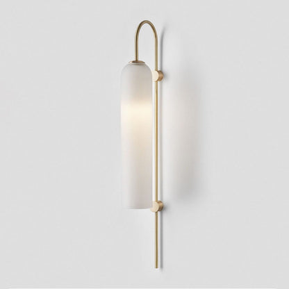 Glass Wall Lamp Set | Mouth-Blown Glass | 2-Pack Black & Gold
