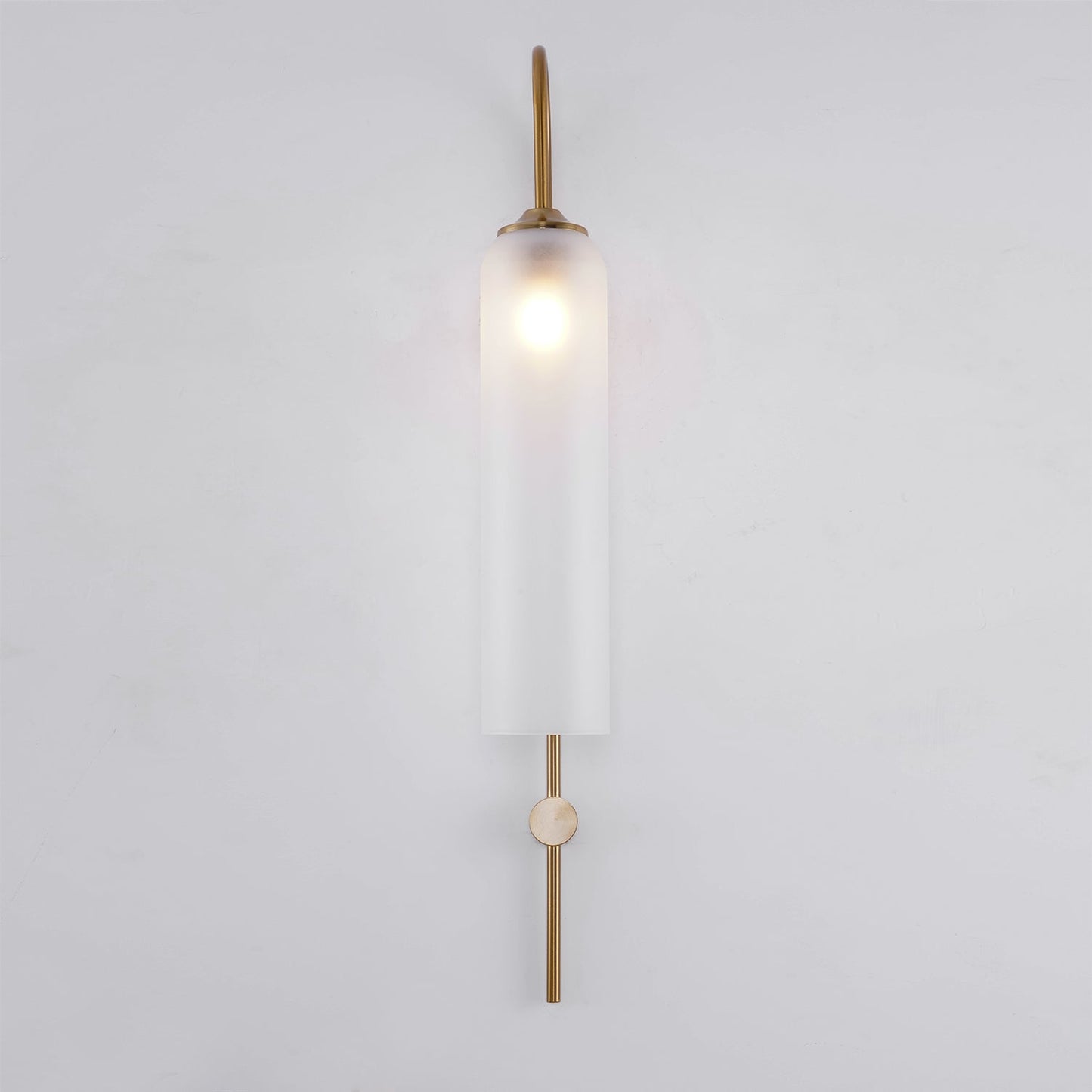 Glass Wall Lamp Set | Mouth-Blown Glass | 2-Pack Black & Gold