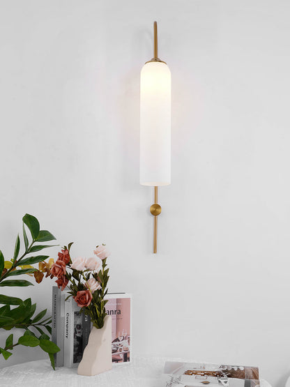 Glass Wall Lamp Set | Mouth-Blown Glass | 2-Pack Black & Gold