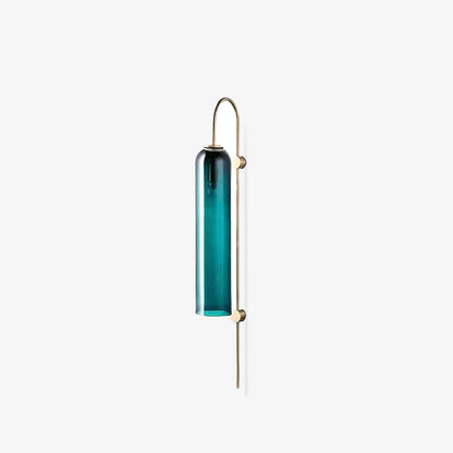 Glass Wall Lamp Set | Mouth-Blown Glass | 2-Pack Black & Gold