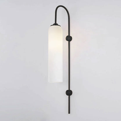 Glass Wall Lamp Set | Mouth-Blown Glass | 2-Pack Black & Gold