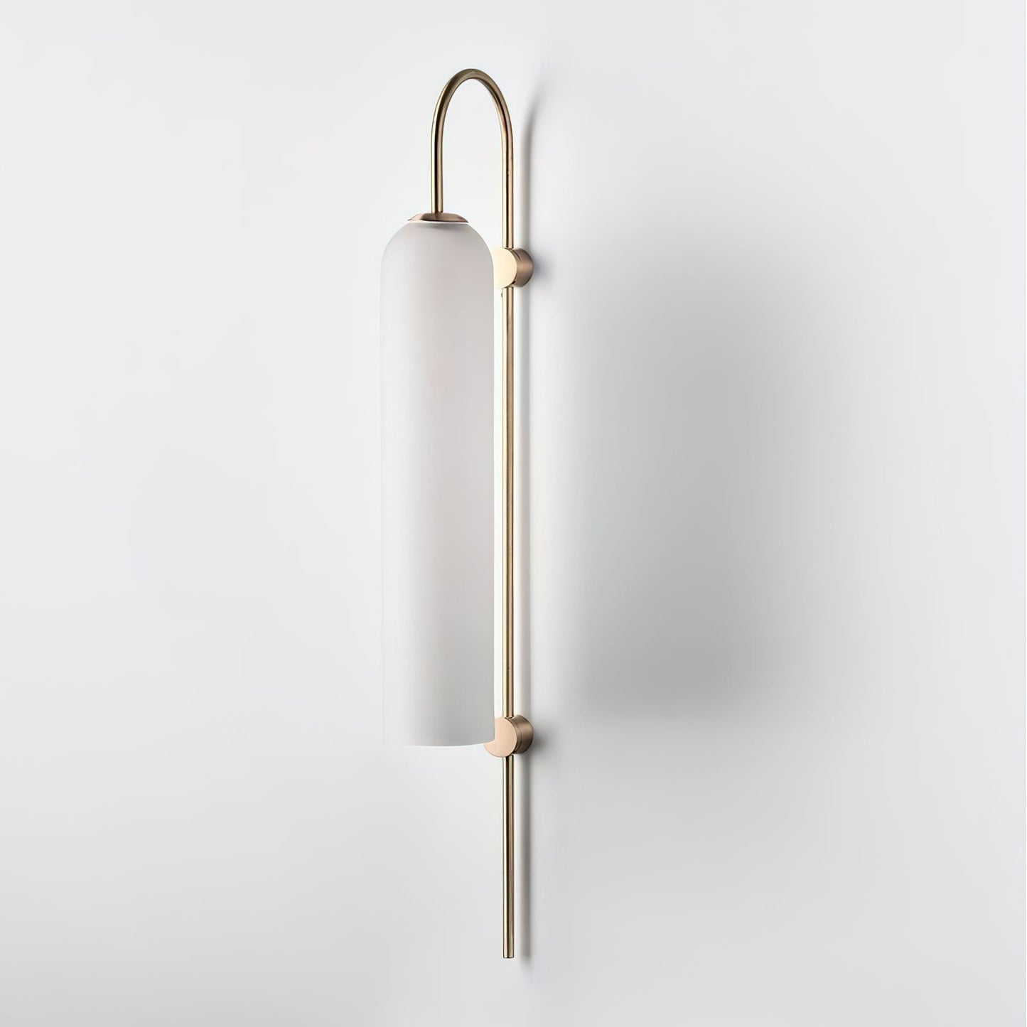 Glass Wall Lamp Set | Mouth-Blown Glass | 2-Pack Black & Gold