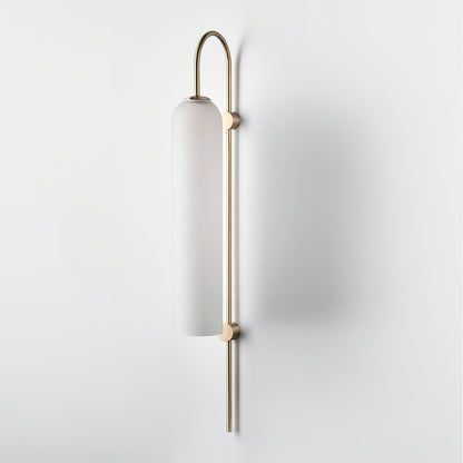 Glass Wall Lamp Set | Mouth-Blown Glass | 2-Pack Black & Gold