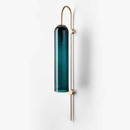 Glass Wall Lamp Set | Mouth-Blown Glass | 2-Pack Black & Gold