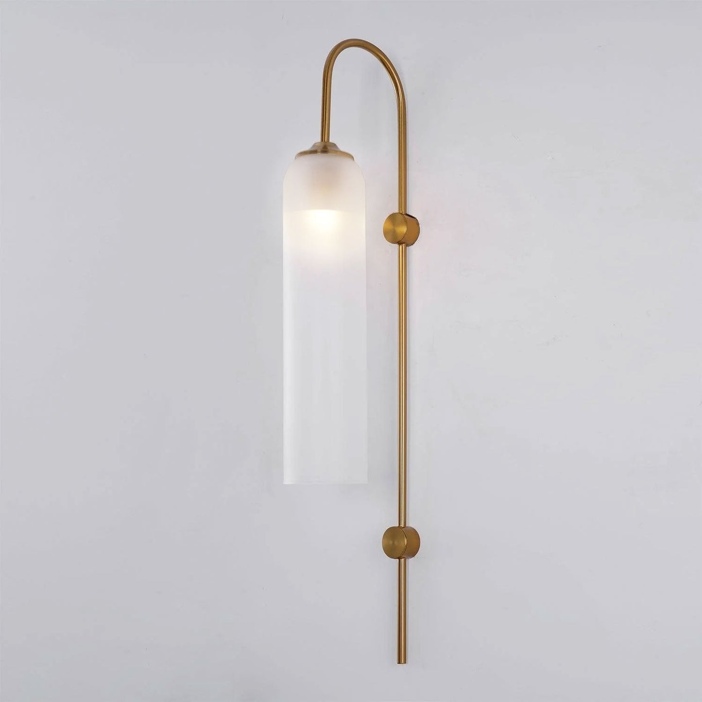 Glass Wall Lamp Set | Mouth-Blown Glass | 2-Pack Black & Gold