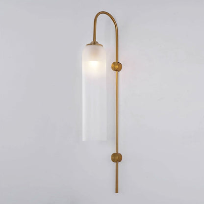 Glass Wall Lamp Set | Mouth-Blown Glass | 2-Pack Black & Gold