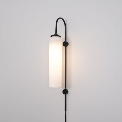 Glass Wall Lamp | Mouth-Blown Glass | Black or Gold Finish