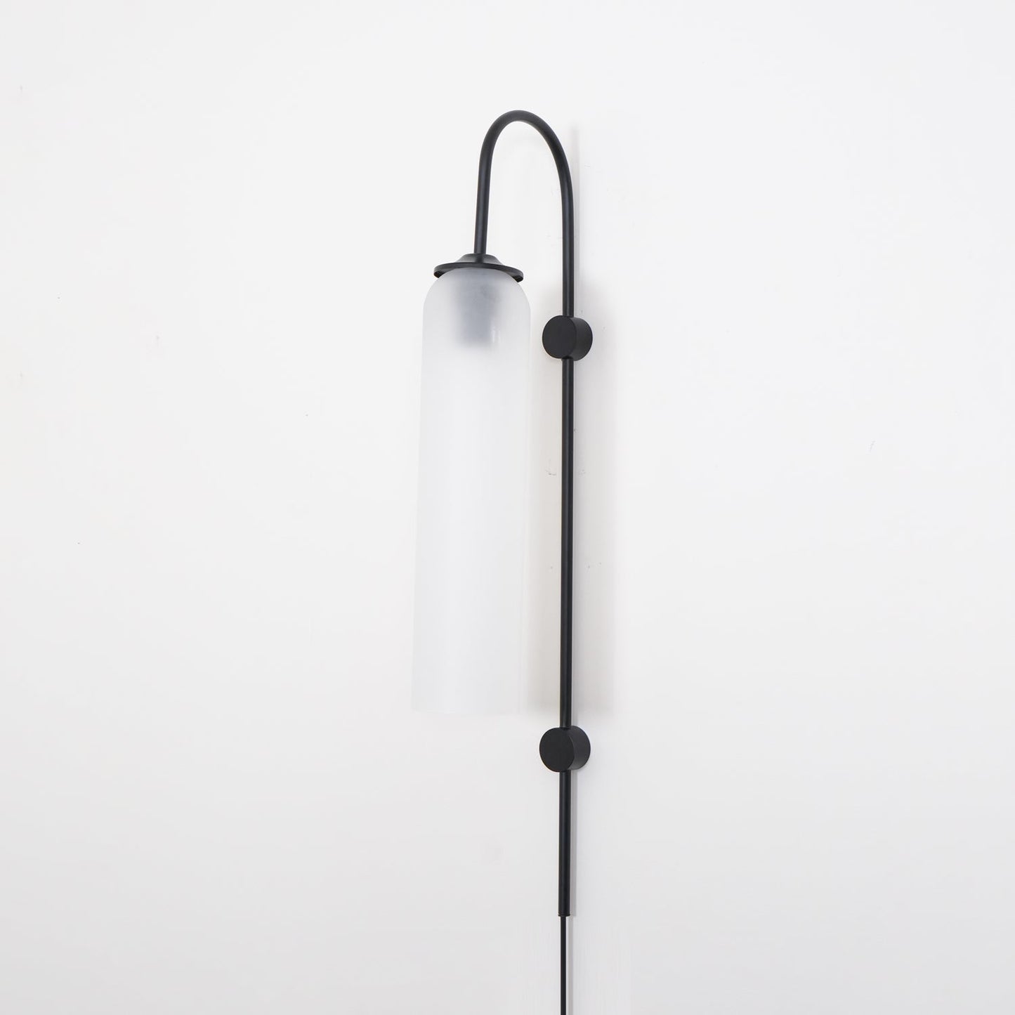 Glass Wall Lamp | Mouth-Blown Glass | Black or Gold Finish