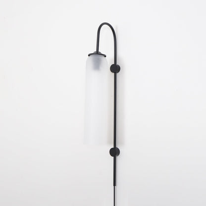 Glass Wall Lamp | Mouth-Blown Glass | Black or Gold Finish